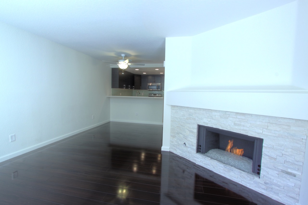 Fireplace after renovation
